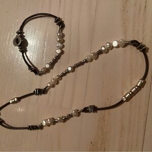 Silpada White Pearl and Silver Necklace